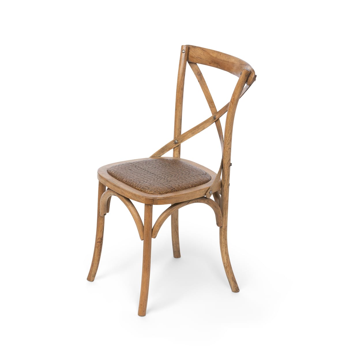 Wooden Cross Back Chair - Image 5