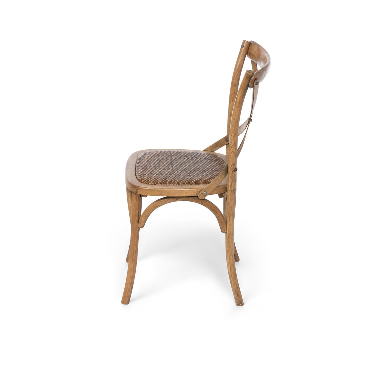 Wooden Cross Back Chair - Image 6