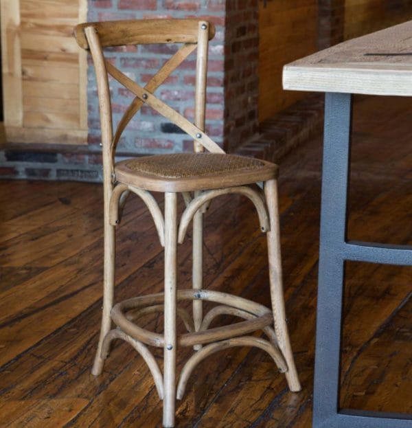 Cross Back Counter Stool - Image 2