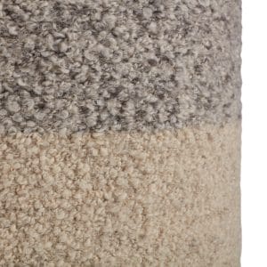 Micco Ombre Light Gray/ Cream Cylinder Pouf