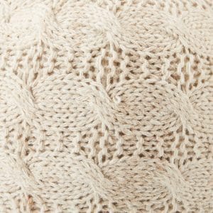  Sh-oslo Textured Cream Cube Pouf