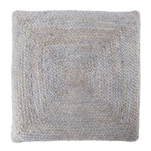 Natia Solid Light Gray Floor Cushion (28" Square)