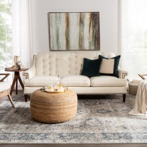 Mesa Natural Solid Natural Cylinder Pouf