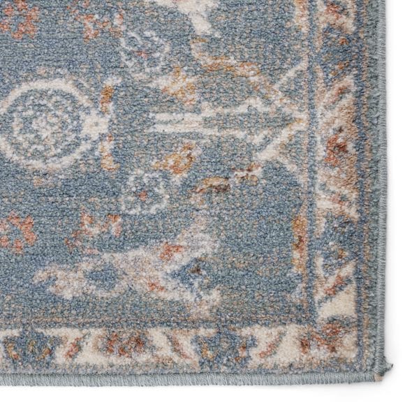 Vibe by  Etienne Oriental Light Blue/ Gray Area Rug (8'X10')
