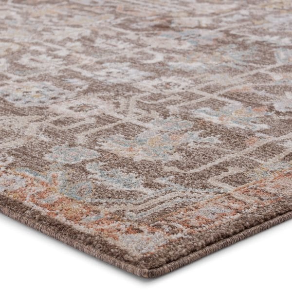 Vibe by  Mariette Oriental Brown/ Light Gray Area Rug (8'X10')
