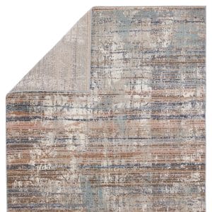 Vibe by  Lysandra Abstract Blue/ Tan Area Rug (8'X10')