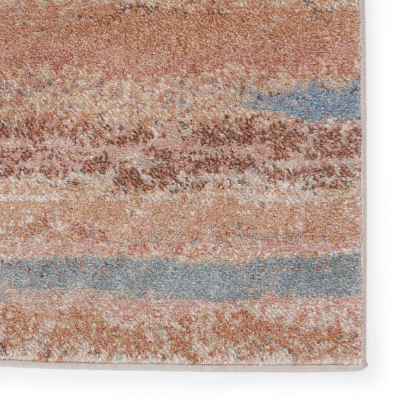 Vibe by  Devlin Abstract Blush/ Blue Area Rug (8'X10')