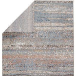 Vibe by  Devlin Abstract Blue/ Tan Area Rug (8'X10')