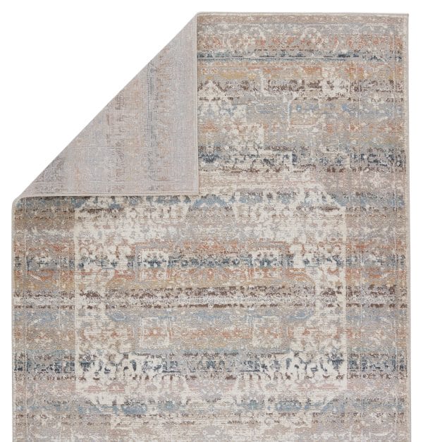 Vibe by  Zoelle Medallion Gray/ Light Blue Area Rug (8'X10')