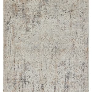 Belvoir Abstract Light Gray/ Cream Area Rug (5'11"X8'11")
