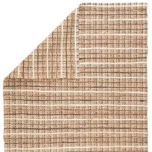 Harringdon Natural Striped Gray/ Beige Runner Rug (2'6"X9')