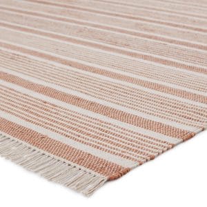 Vibe by  Kahlo Natural Striped Tan/ Cream Area Rug (5'X8')