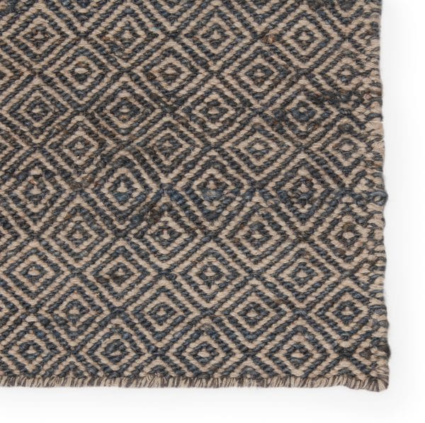 Wales Natural Geometric Gray/ White Area Rug (5'X8')