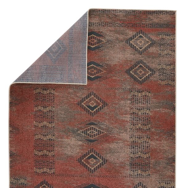 Vibe by  Abrego Tribal Red/ Gray Area Rug (5'X8')