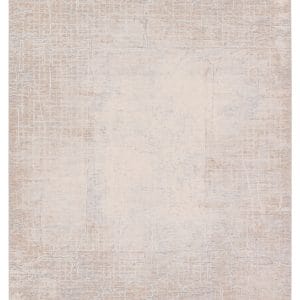 Palermo Abstract Tan/ Cream Runner Rug (3'X10')
