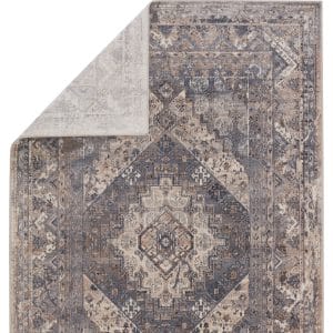 Vibe by  Langdon Medallion Blue/ Gray Area Rug (6'5"X9'6")