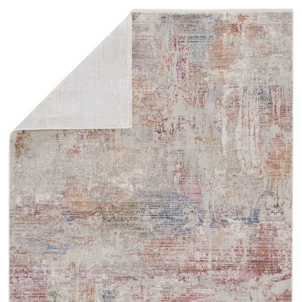 Vibe by  Jonet Abstract Light Gray/ Multicolor Area Rug (8'X10')
