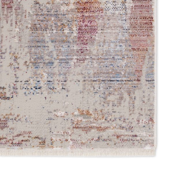 Vibe by  Jonet Abstract Light Gray/ Multicolor Area Rug (8'X10')
