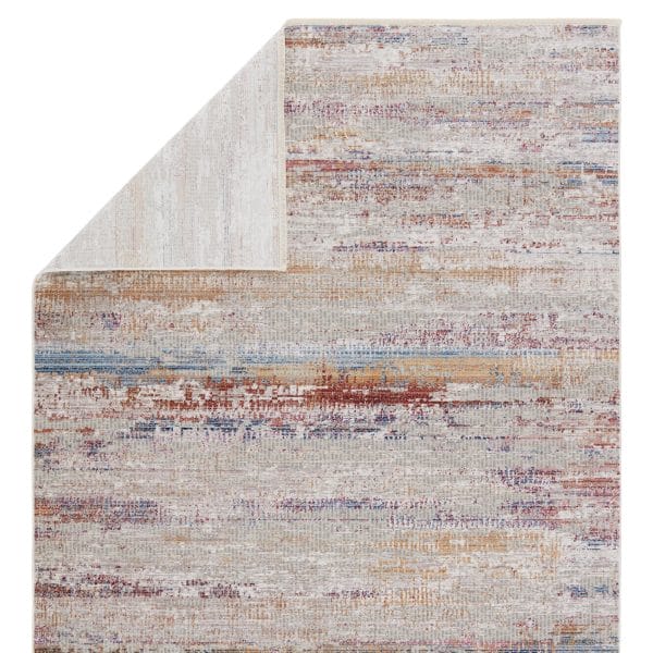 Vibe by  Alzea Abstract Light Gray/ Multicolor Area Rug (8'X10')