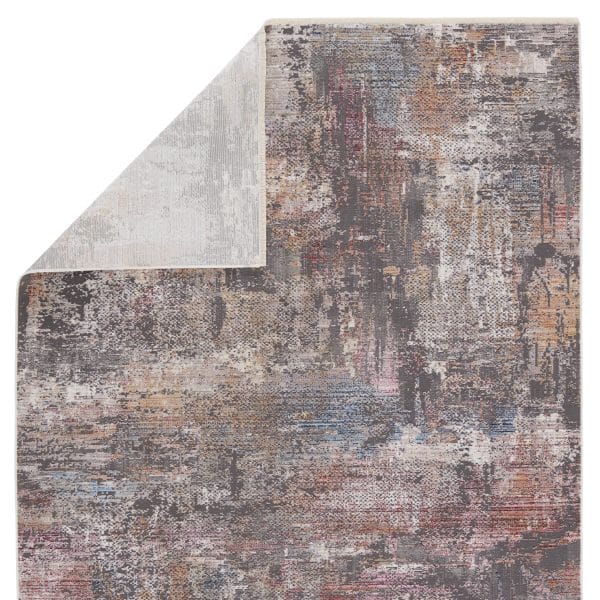 Vibe by  Jonet Abstract Dark Gray/ Multicolor Area Rug (8'X10')