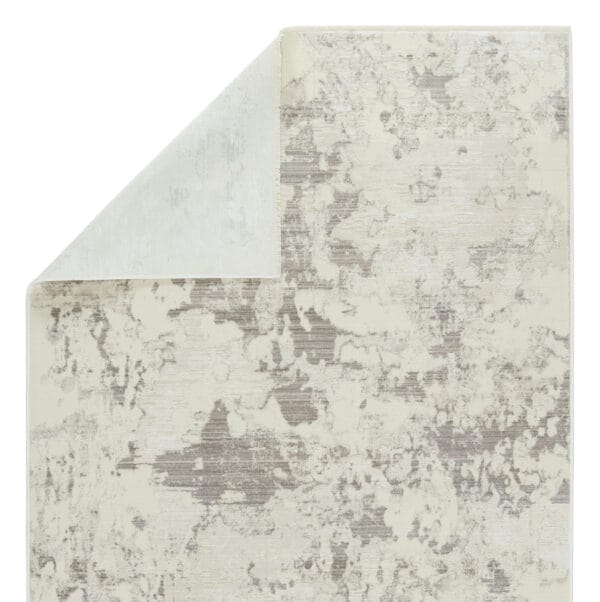 Vibe by  Evora Abstract Gray/ Cream Area Rug (5'X7'10")