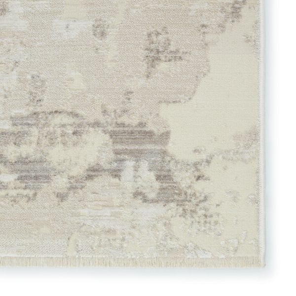 Vibe by  Evora Abstract Gray/ Cream Area Rug (5'X7'10")
