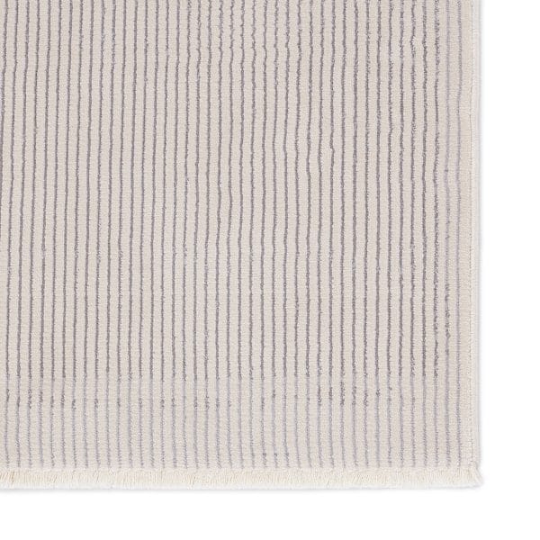 Xavi Striped Taupe/ Light Gray Area Rug (9'6"X12'6")