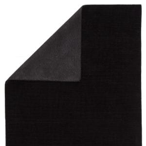 Basis Handmade Solid Black Area Rug (8'X10')