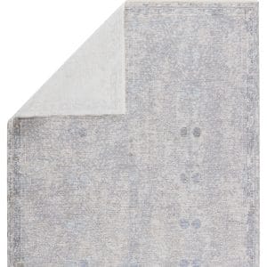 Larkin Floral Light Gray/ Beige Area Rug (5'X8')