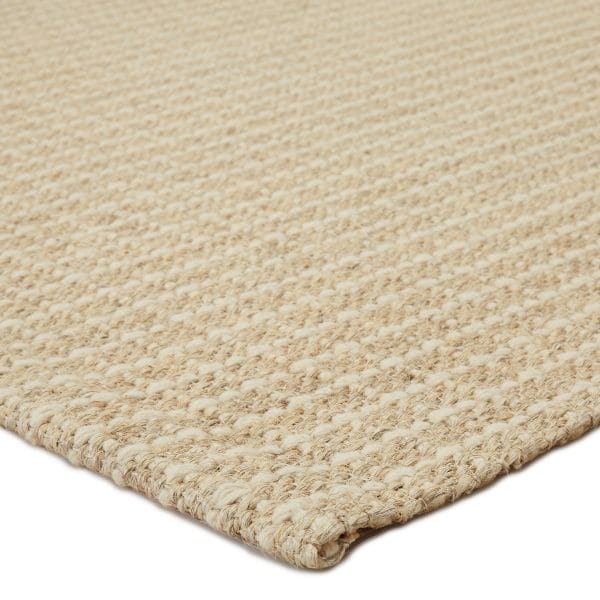 Tane Natural Solid Beige/ Ivory Area Rug (2'X3')