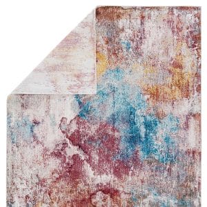 Vibe by  Comet Abstract Multicolor/ Red Runner Rug (3'X8')