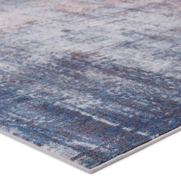 Vibe by  Donati Abstract Blue/ Orange Runner Rug (3'X8')