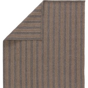 Madaket Indoor/ Outdoor Striped Taupe/ Gray Area Rug (2'X3')