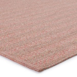 Topsail Indoor/ Outdoor Striped Rose/ Taupe Area Rug (2'X3')