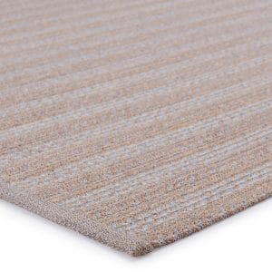 Topsail Indoor/ Outdoor Striped Gray/ Taupe Area Rug (2'X3')