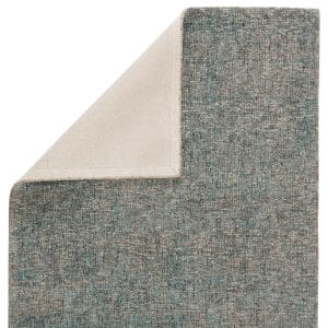 Britta Plus Handmade Solid Turquoise/ Tan Area Rug (5'X8')