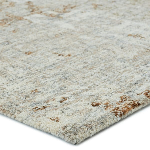Octave Handmade Abstract Taupe/ Bronze Area Rug (8'X10')