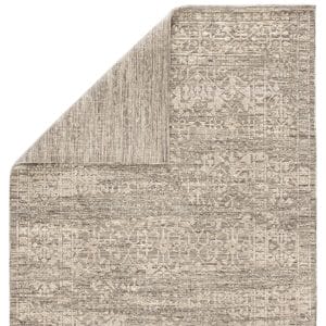 Sian Hand-Knotted Floral Gray/ Beige Area Rug (6'X9')