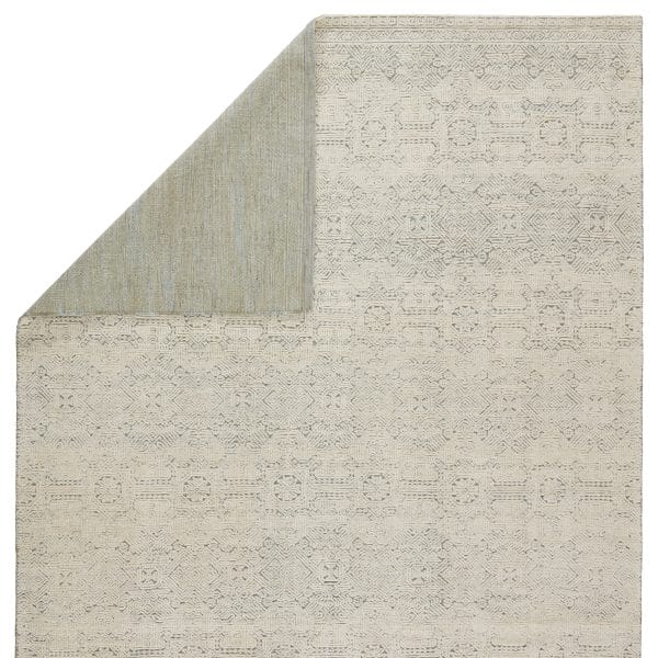 Parra Hand-Knotted Trellis Ivory/ Green Area Rug (6'X9')