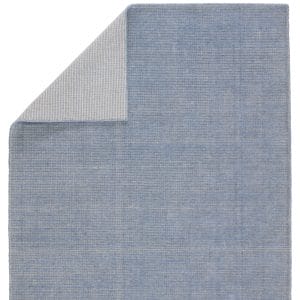 Danan Indoor/ Outdoor Solid Light Blue/ Cream Area Rug (10'X14')
