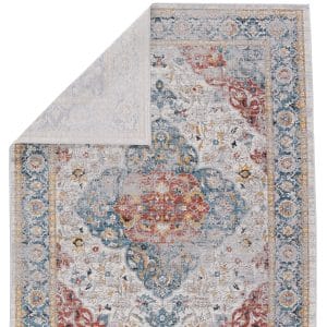 Vibe by  Syagria Medallion Blue/ Red Area Rug (9'6"X13')