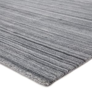Tundra Handmade Solid Dark Gray/ Silver Area Rug (2'X3')
