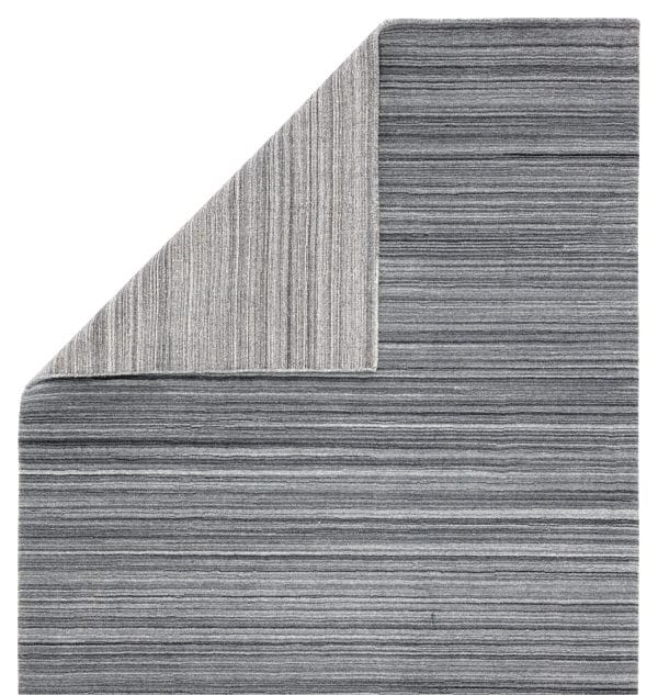 Tundra Handmade Solid Dark Gray/ Silver Area Rug (2'X3')