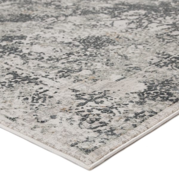 Yvie Abstract White/ Gray Area Rug (8'X10')