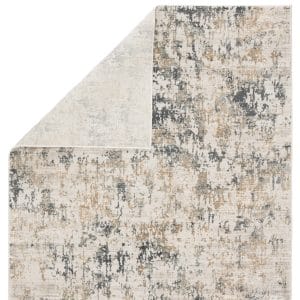 Arvo Abstract White/ Dark Gray Runner Rug (2'6"X8')