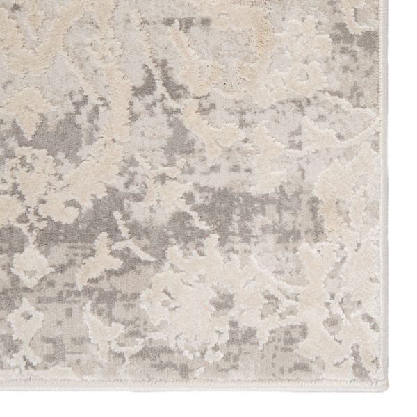 Alonsa Abstract Gray/ White Area Rug (11'10"X14')