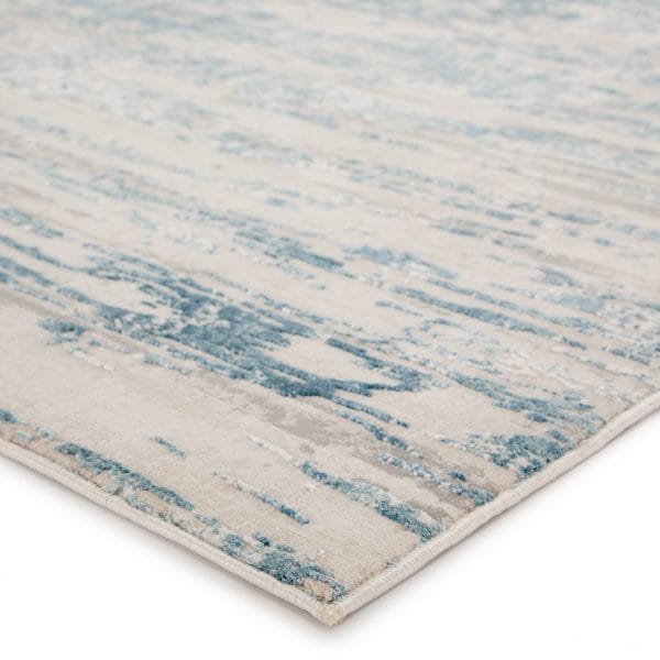 Celil Abstract Ivory/ Blue Area Rug (11'10"X14')