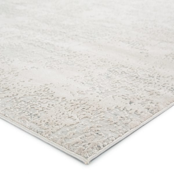 Orianna Abstract Ivory/ Silver Runner Rug (2'6"X8')