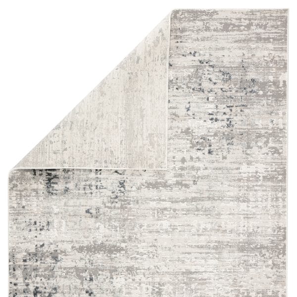 Cian Abstract Gray/ Ivory Runner Rug (2'6"X8')