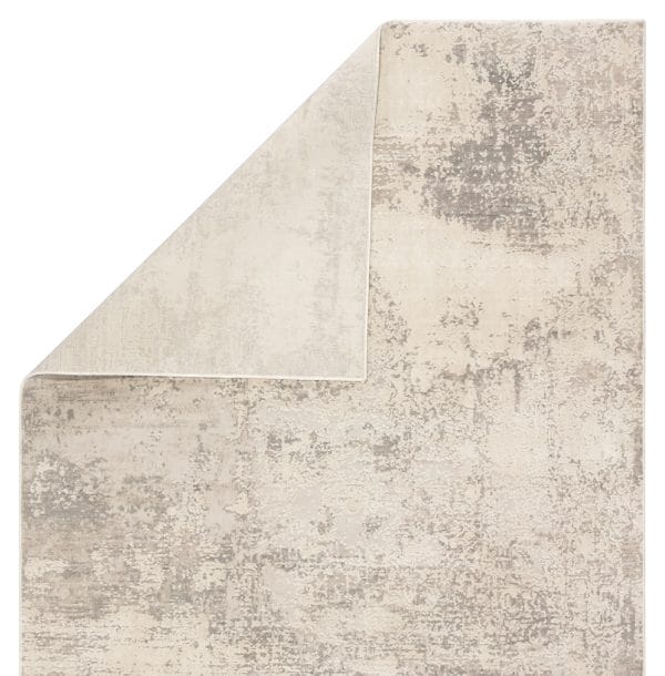 Brixt Abstract Gray/ Ivory Runner Rug (2'6"X8')